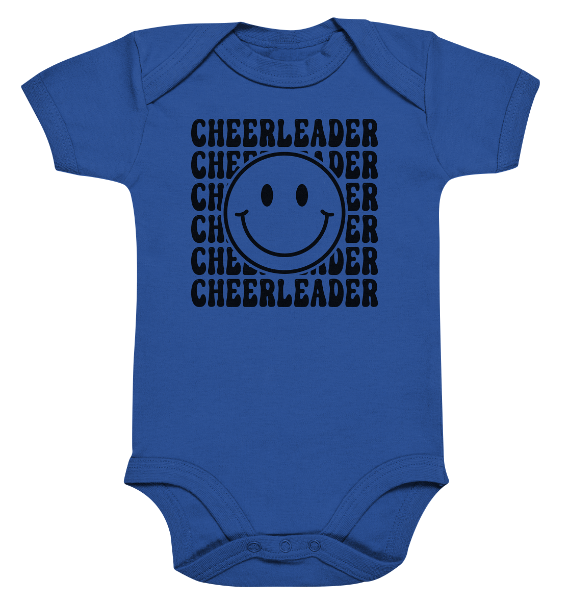 Cheerleader Smiley - Organic Baby Bodysuit