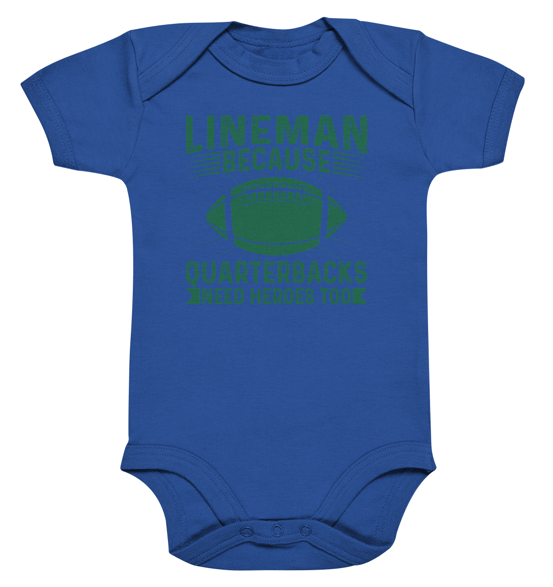 Lineman Heroes Green - Organic Baby Bodysuite