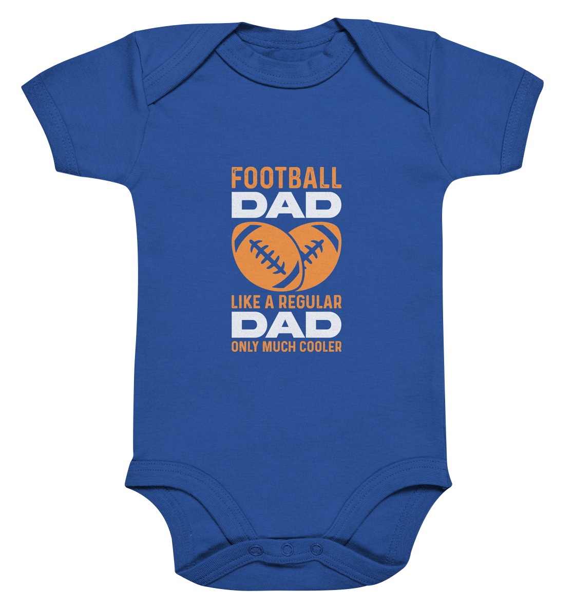 Football Dad Much Cooler - Organic Baby Bodysuite