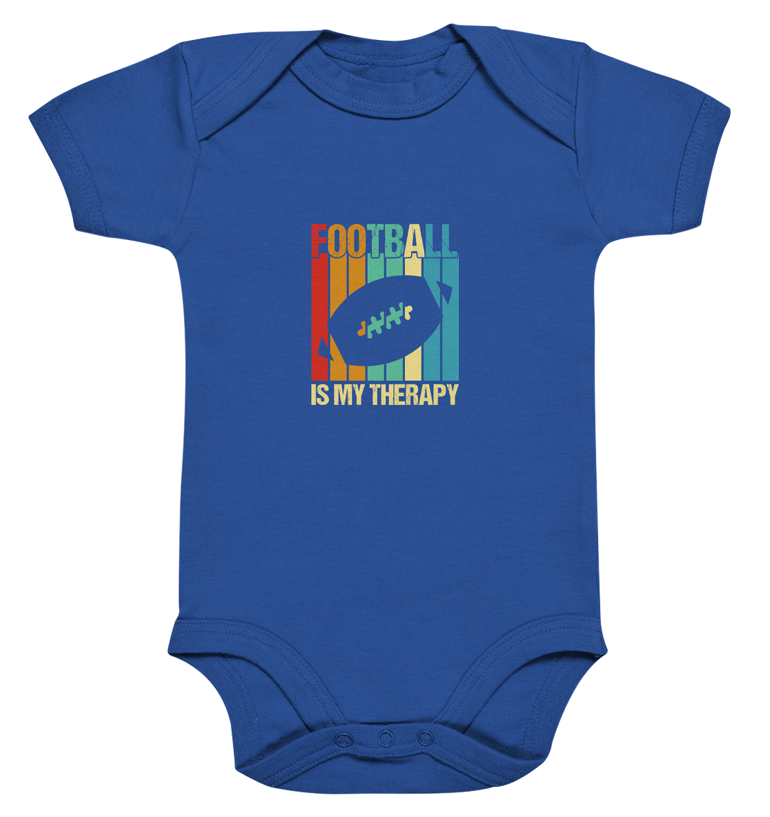 Football is my Therapy - Organic Baby Bodysuite