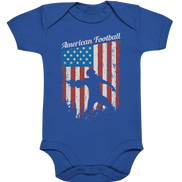 American Football Banner - Organic Baby Bodysuite