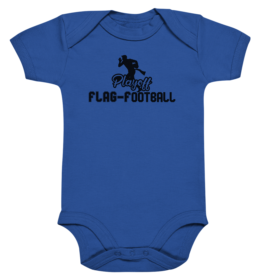 Playoff Flag Football Men Black - Organic Baby Bodysuit