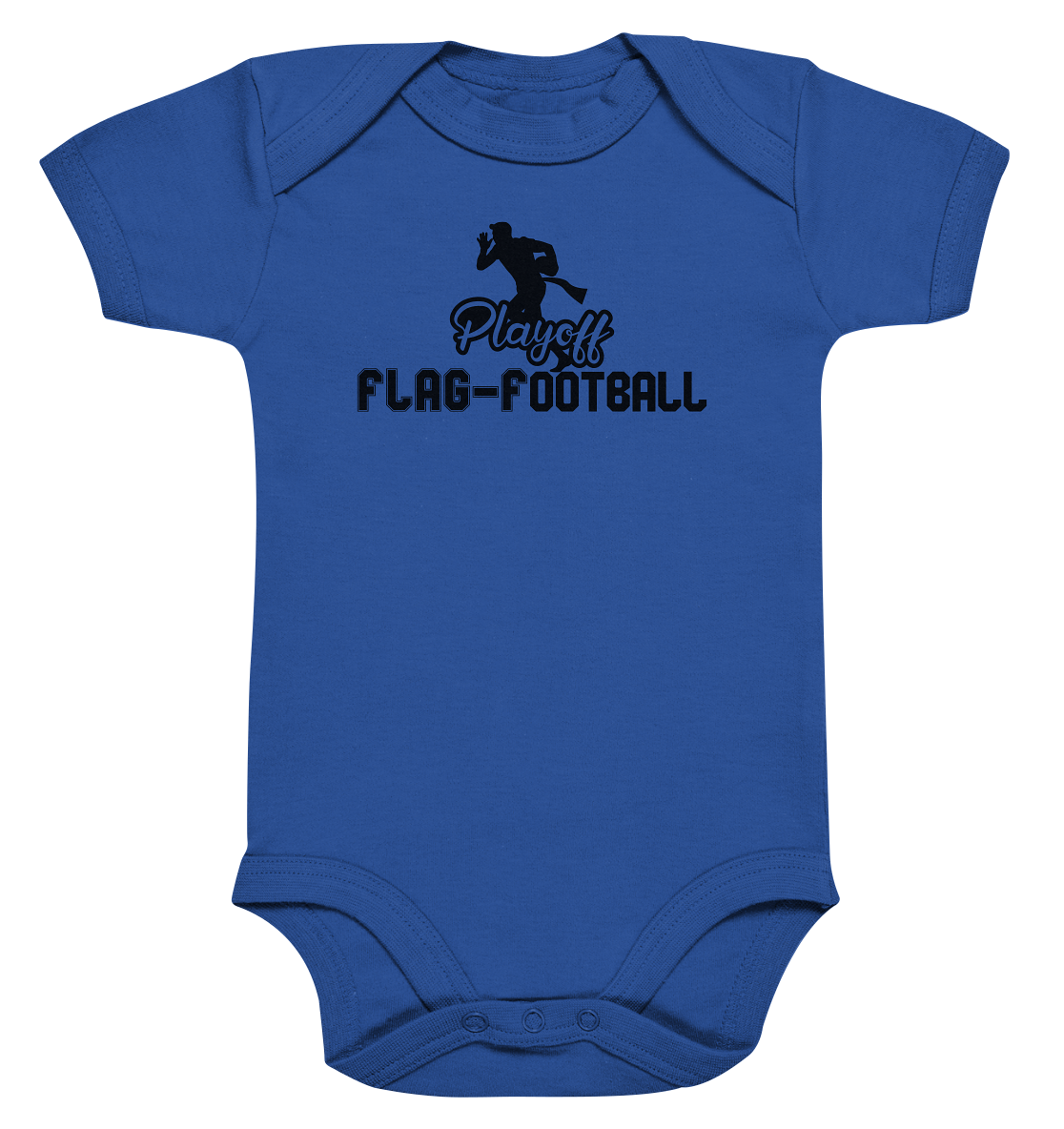 Playoff Flag Football Men Black - Organic Baby Bodysuit