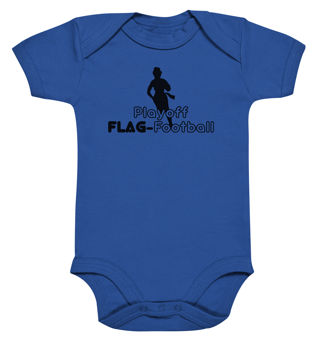 Playoff Flag Football  Women black  - Organic Baby Bodysuite