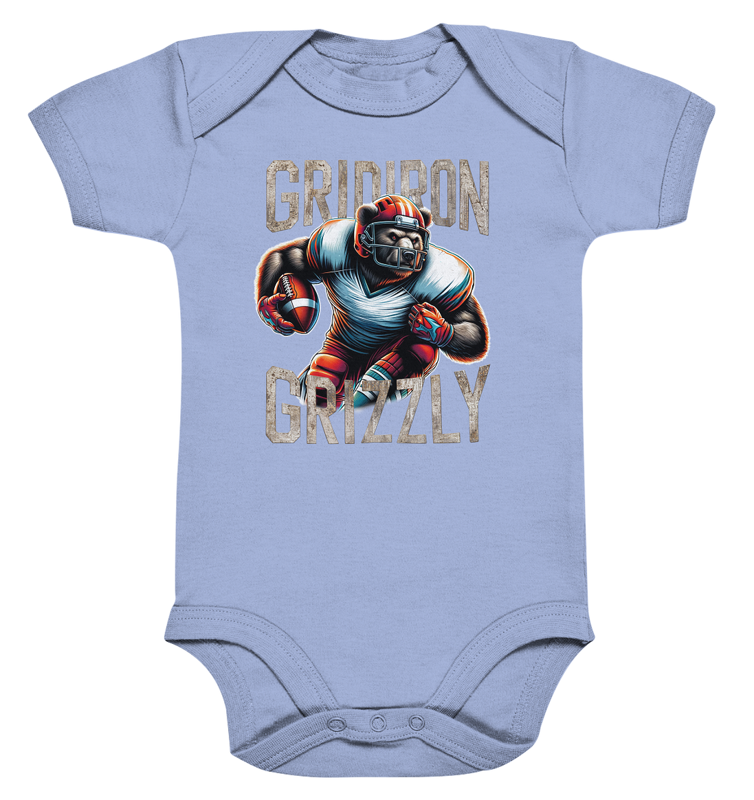 Gridiron Grizzly - Organic Baby Bodysuite