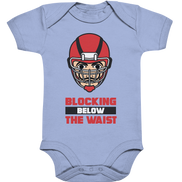 Blocking Below The Waist  - Organic Baby Bodysuite