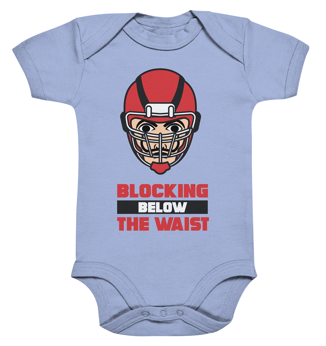 Blocking Below The Waist  - Organic Baby Bodysuite