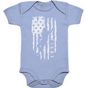 USA Flag Fight - Organic Baby Bodysuite