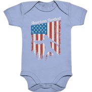 American Football Banner - Organic Baby Bodysuite
