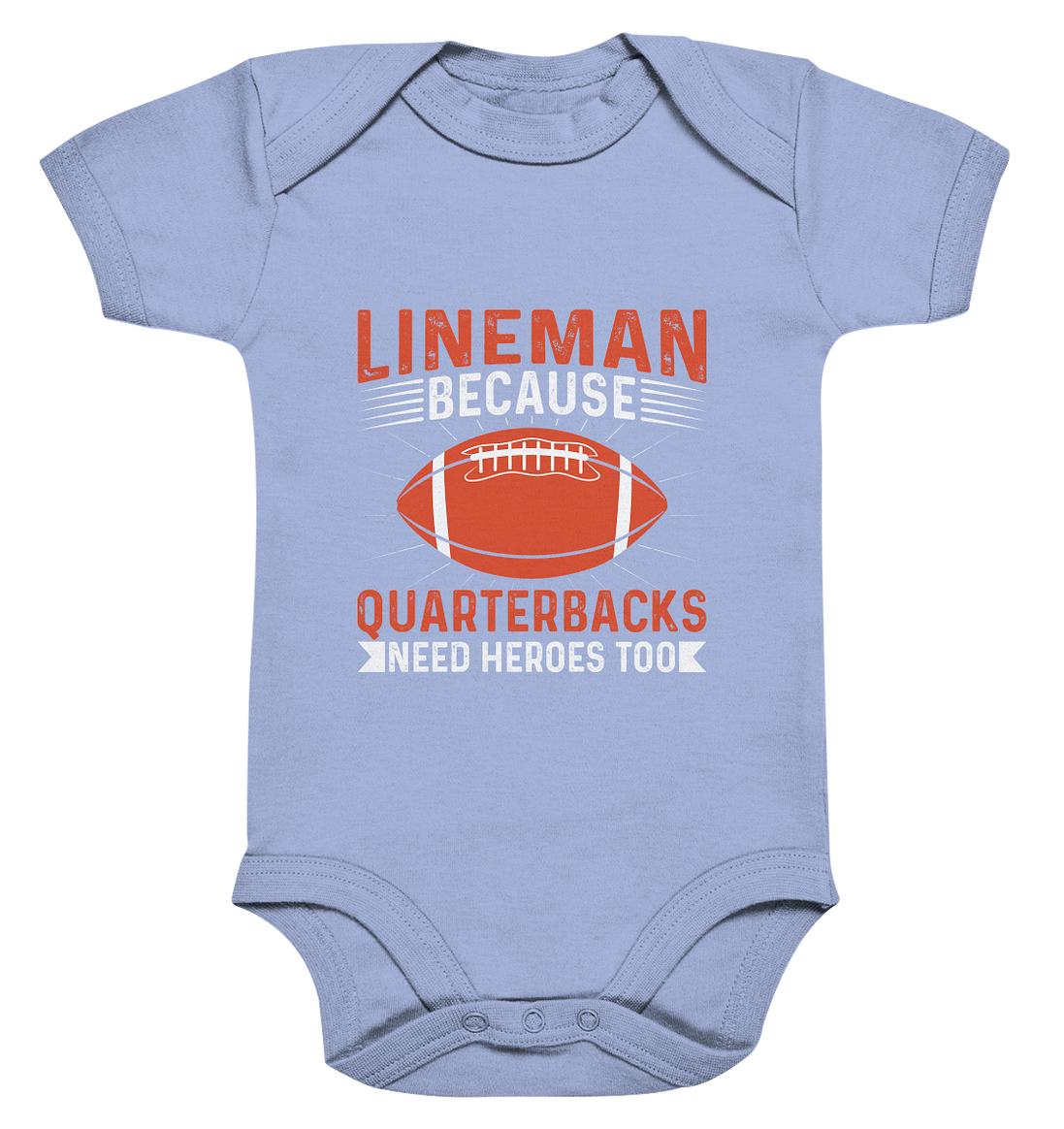 Lineman Quarterback Heroes - Organic Baby Bodysuite