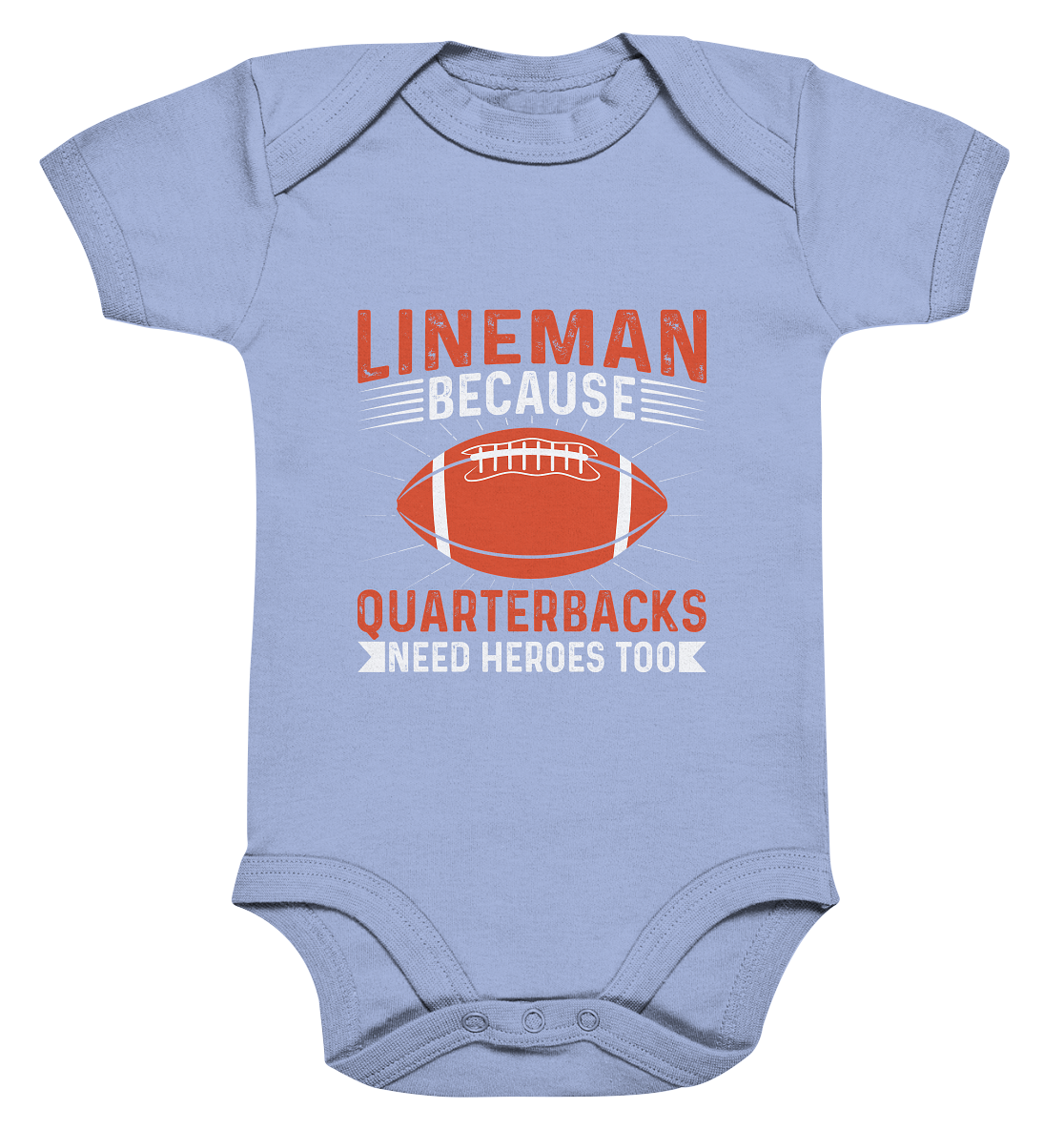 Lineman Quarterback Heroes - Organic Baby Bodysuite