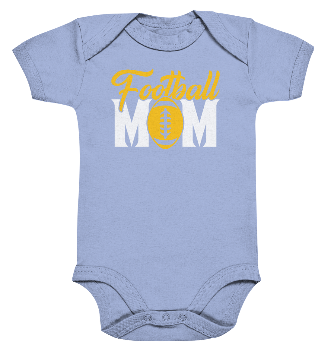 Football MOM - Organic Baby Bodysuit