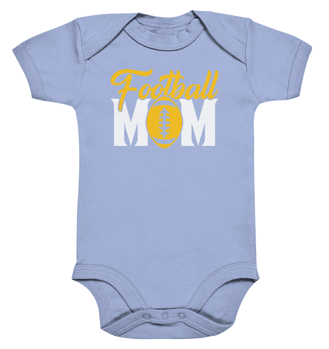 Football MOM - Organic Baby Bodysuit
