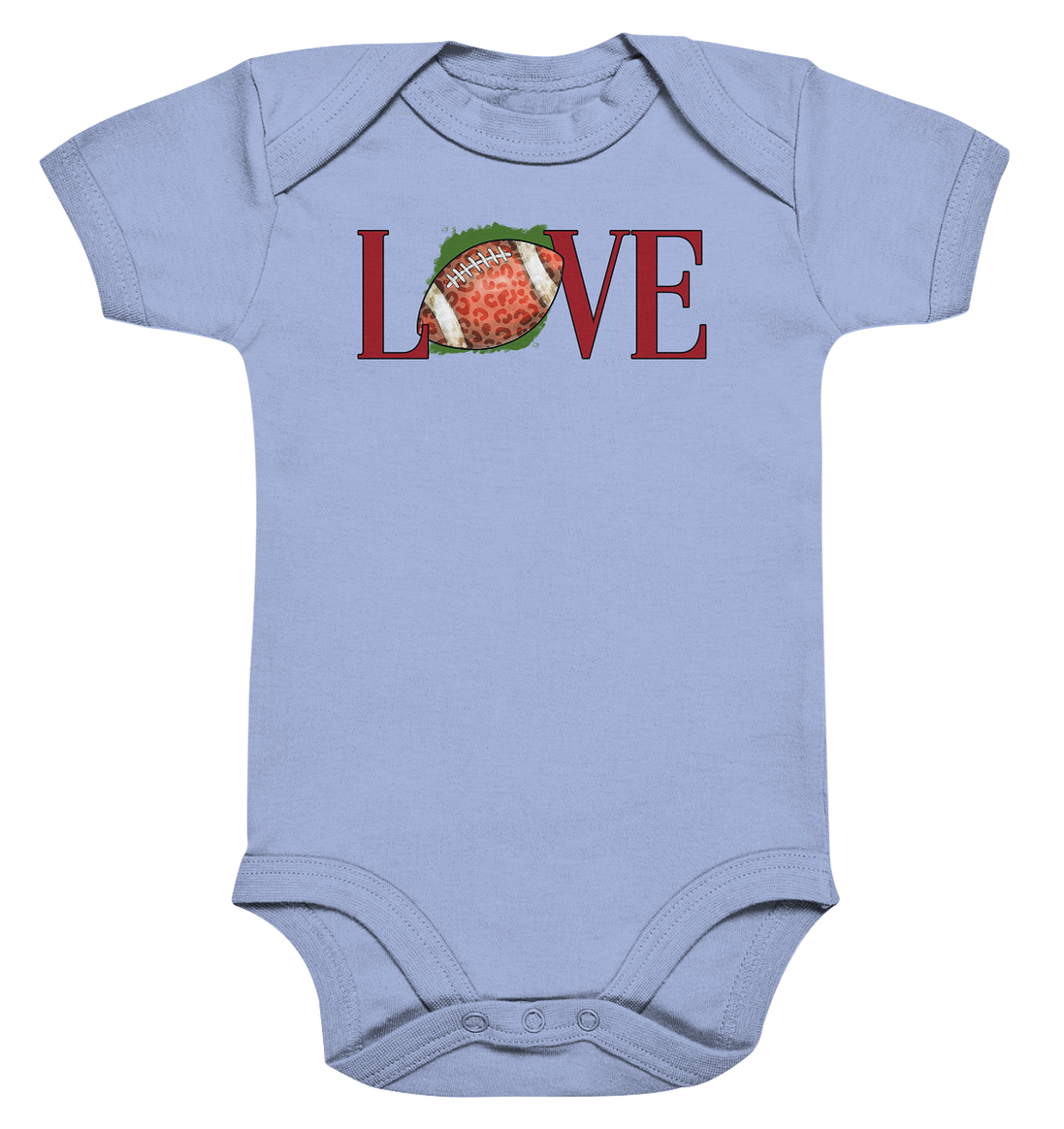 Football Love - Organic Baby Bodysuite
