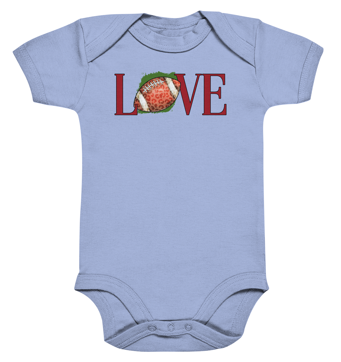 Football Love - Organic Baby Bodysuite