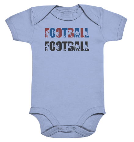 Football Silhouette - Organic Baby Bodysuite