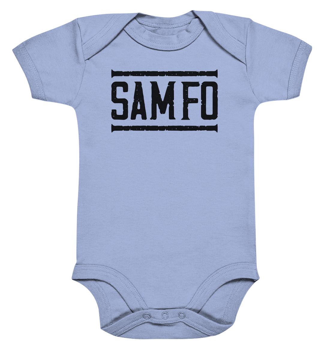 SAMFO black - Organic Baby Bodysuite