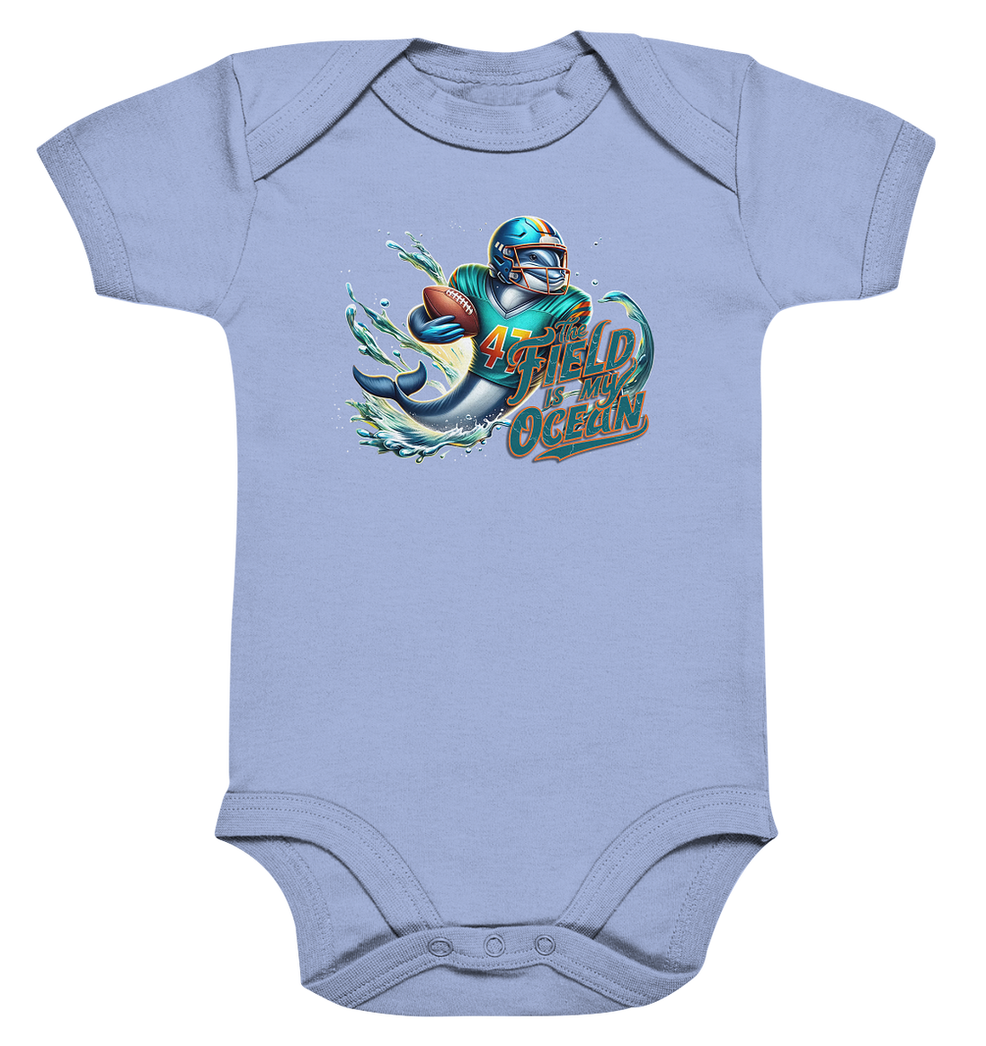 Dolphin - Organic Baby Bodysuit