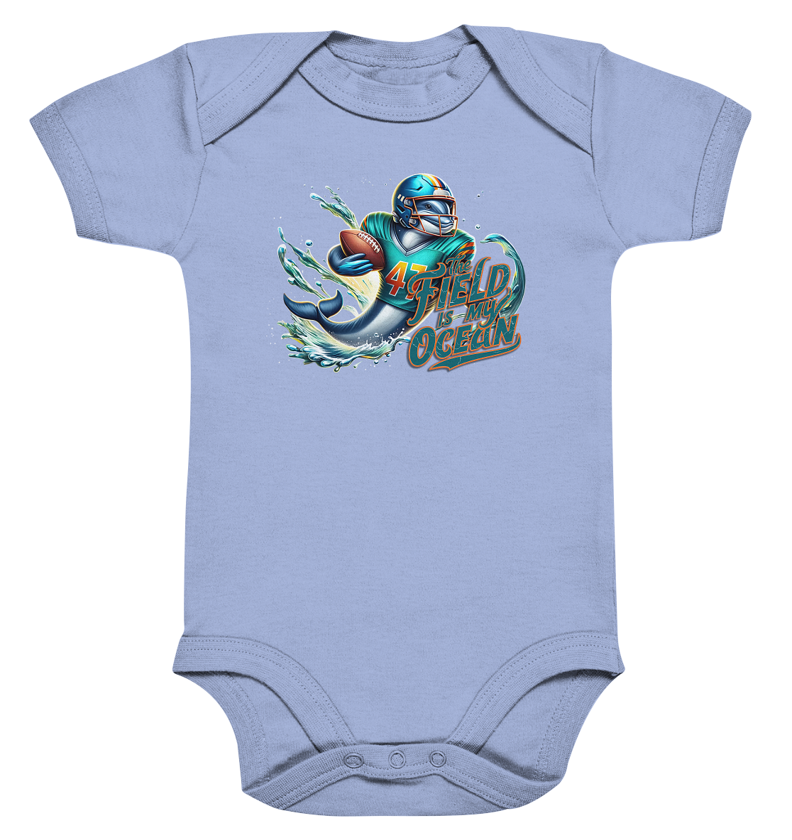 Dolphin - Organic Baby Bodysuit