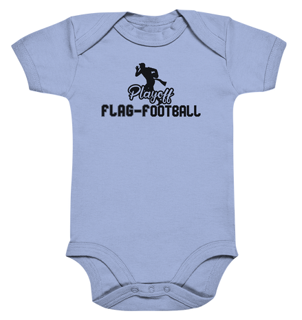 Playoff Flag Football Men Black - Organic Baby Bodysuit