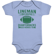 Lineman Heroes Green - Organic Baby Bodysuite