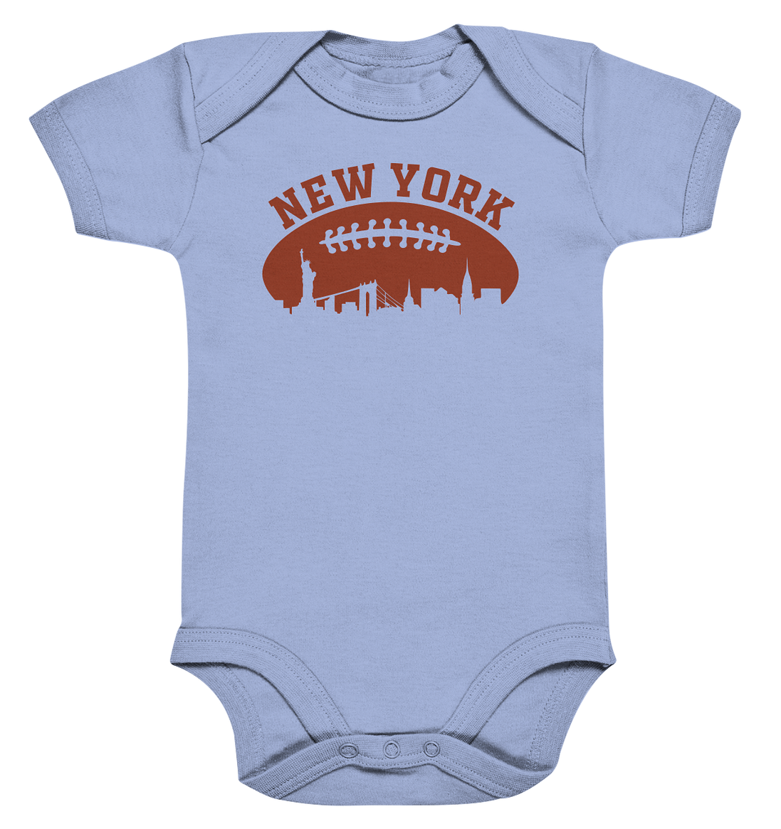 New York Football Silhoutte  - Organic Baby Bodysuite