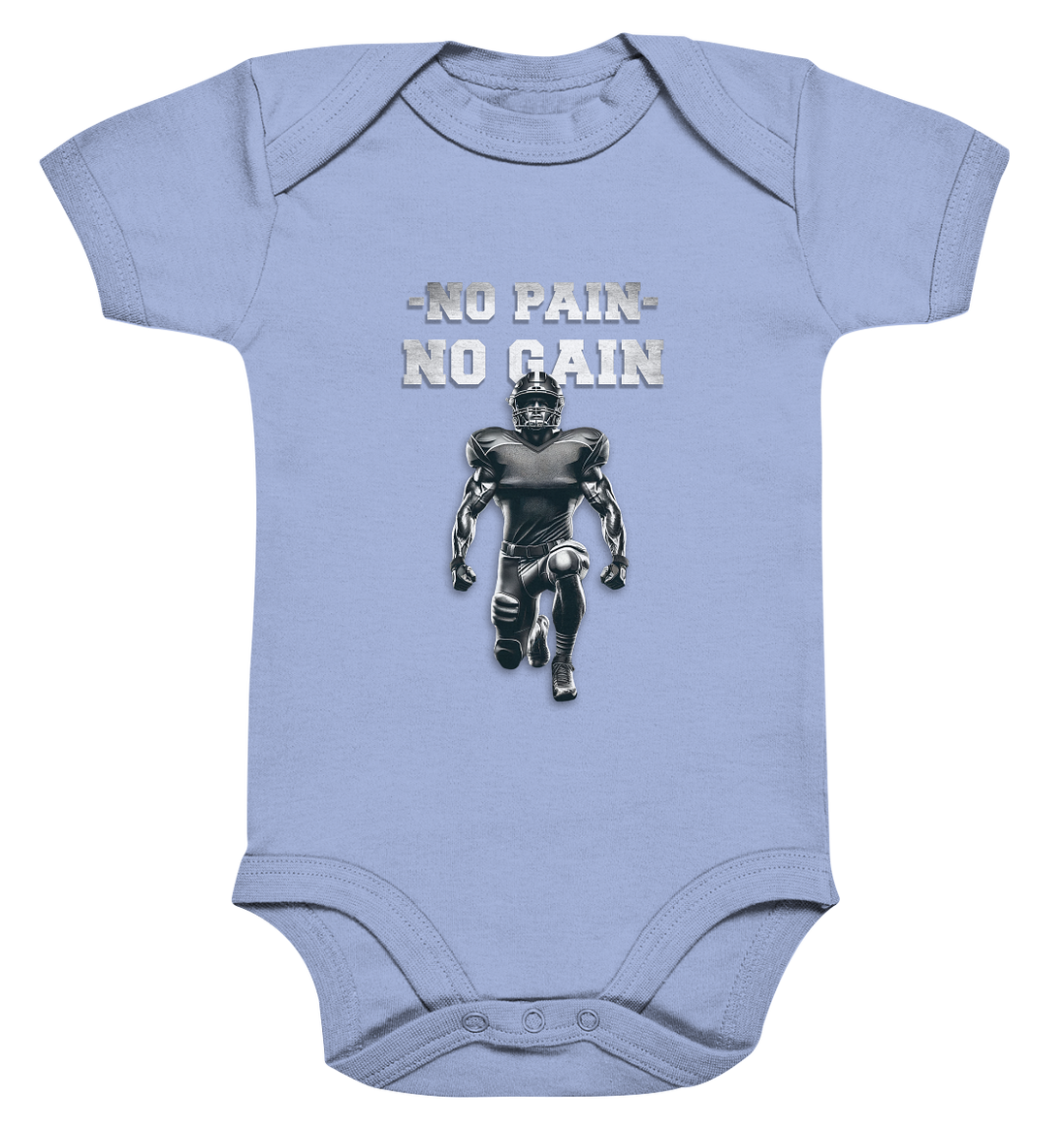 No Pain No Gain Metal  - Organic Baby Bodysuite