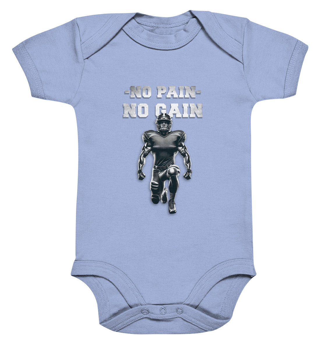 No Pain No Gain Metal  - Organic Baby Bodysuite