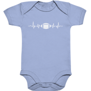 Football Heartbeat - Organic Baby Bodysuite