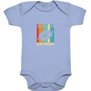 Football is my Therapy - Organic Baby Bodysuite