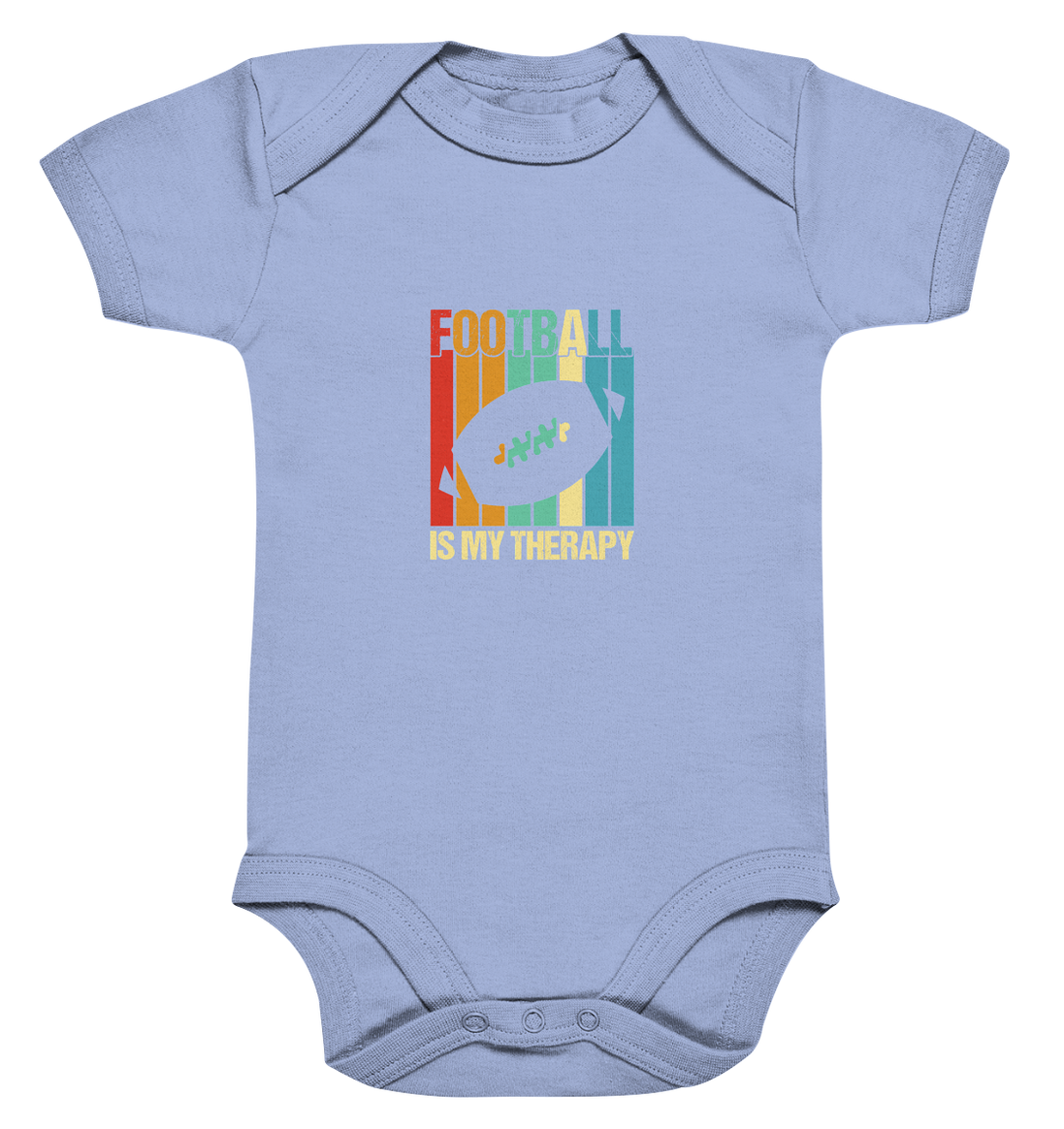 Football is my Therapy - Organic Baby Bodysuite