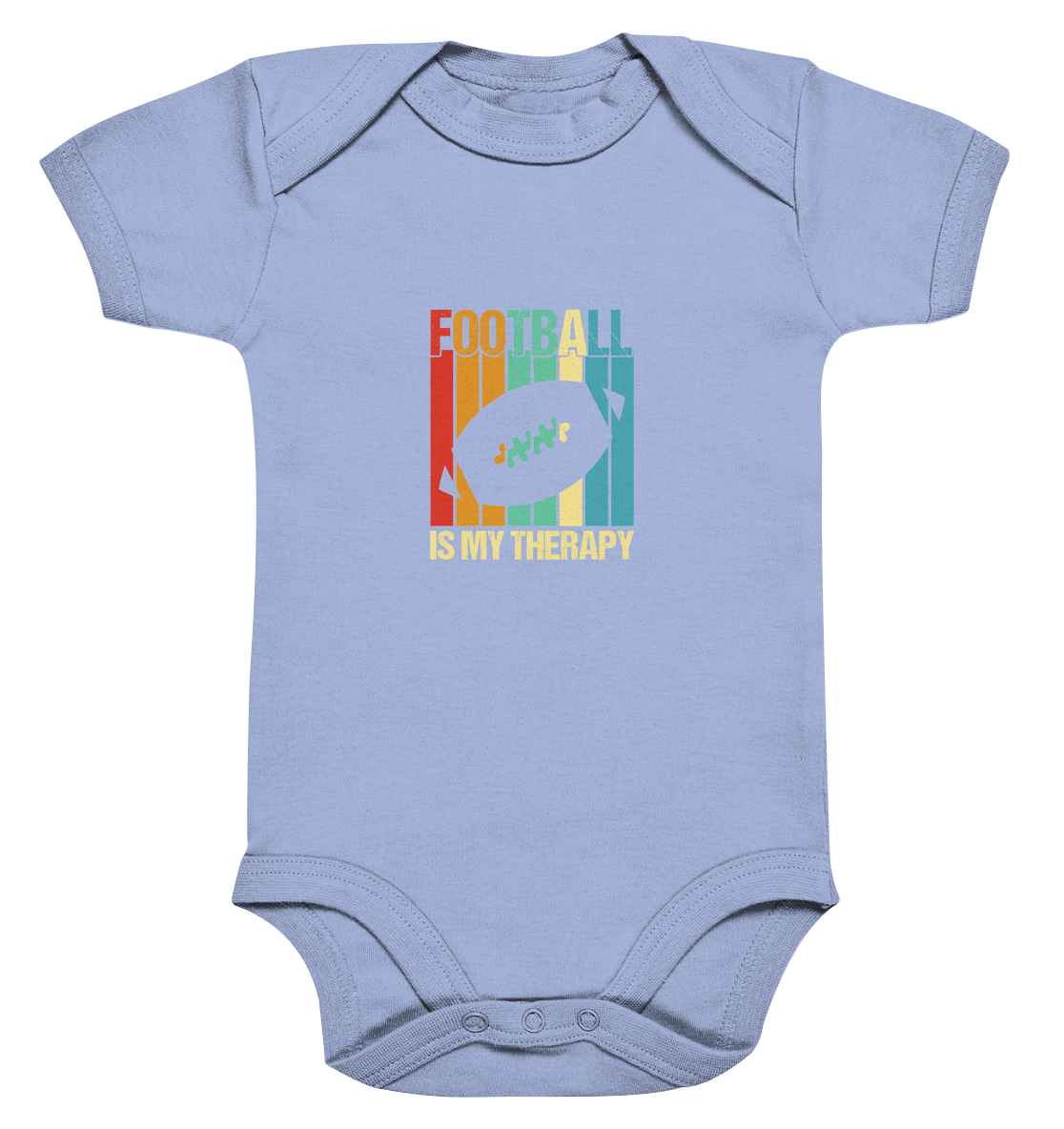 Football is my Therapy - Organic Baby Bodysuite