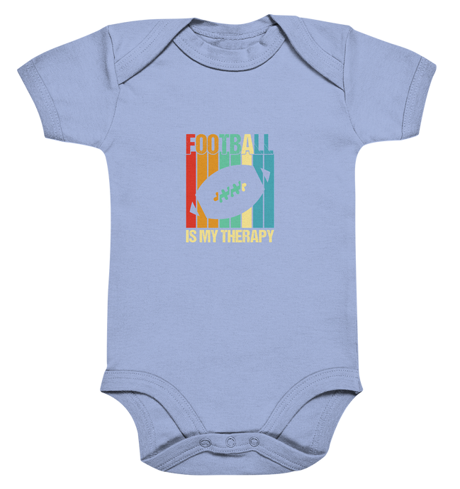 Football is my Therapy - Organic Baby Bodysuite
