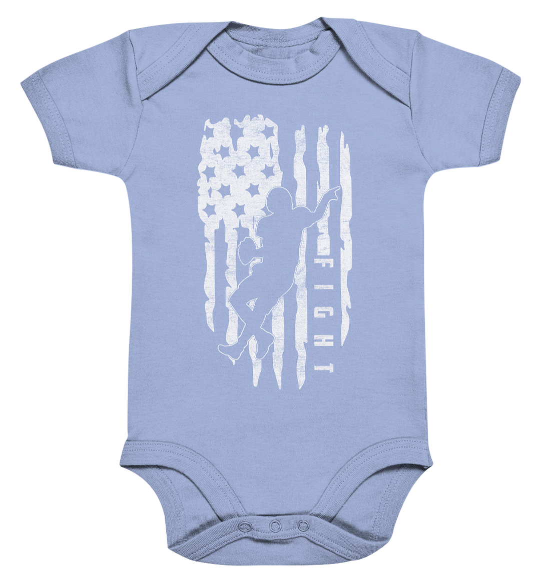 USA Flag Fight - Organic Baby Bodysuite