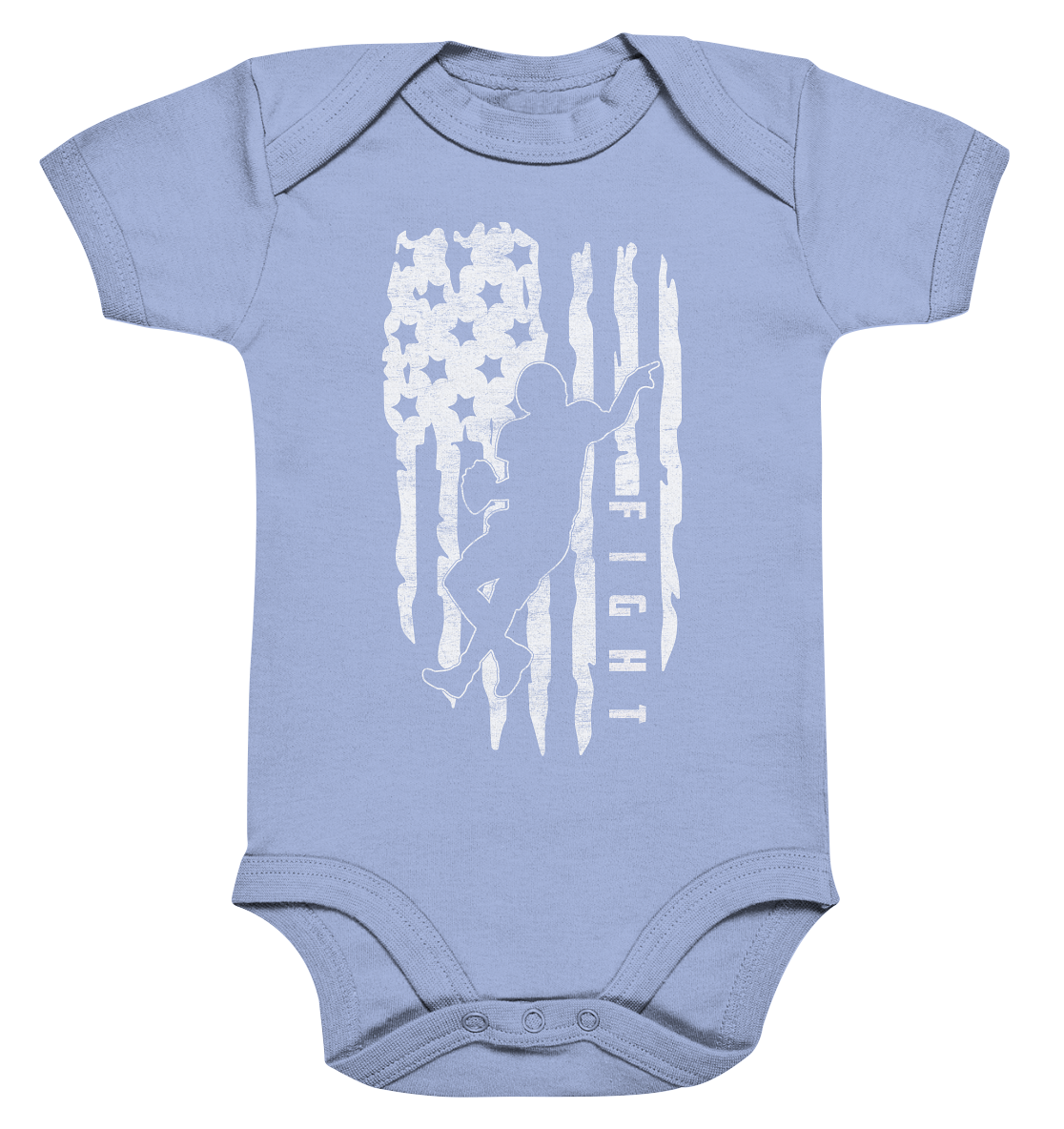 USA Flag Fight - Organic Baby Bodysuite