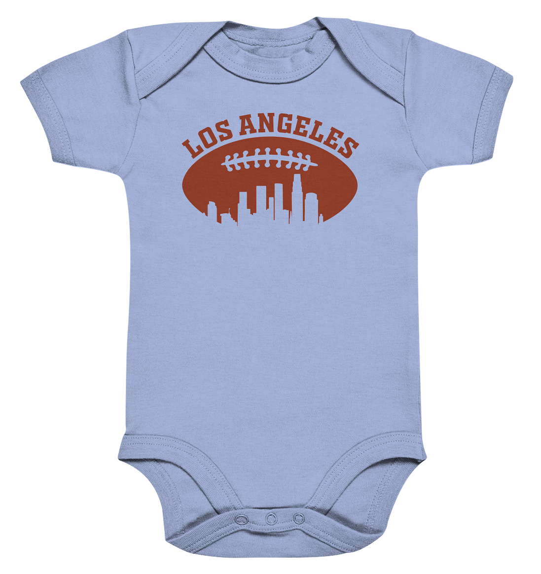 Los Angeles Football Silhouette - Organic Baby Bodysuite