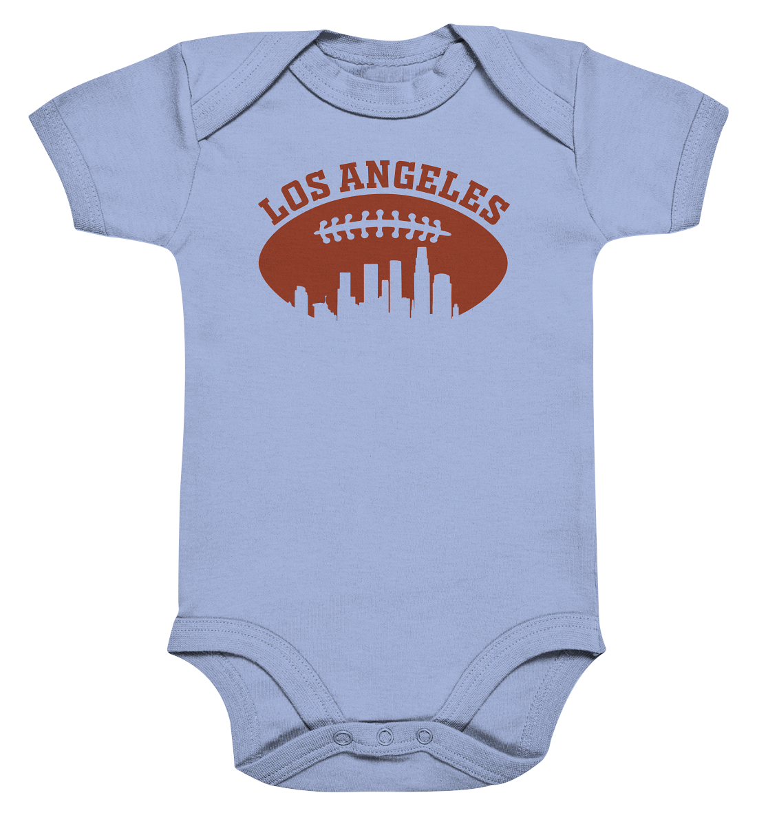Los Angeles Football Silhouette - Organic Baby Bodysuite