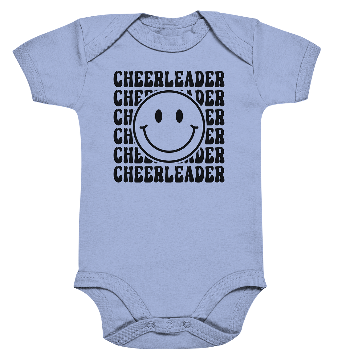 Cheerleader Smiley - Organic Baby Bodysuit