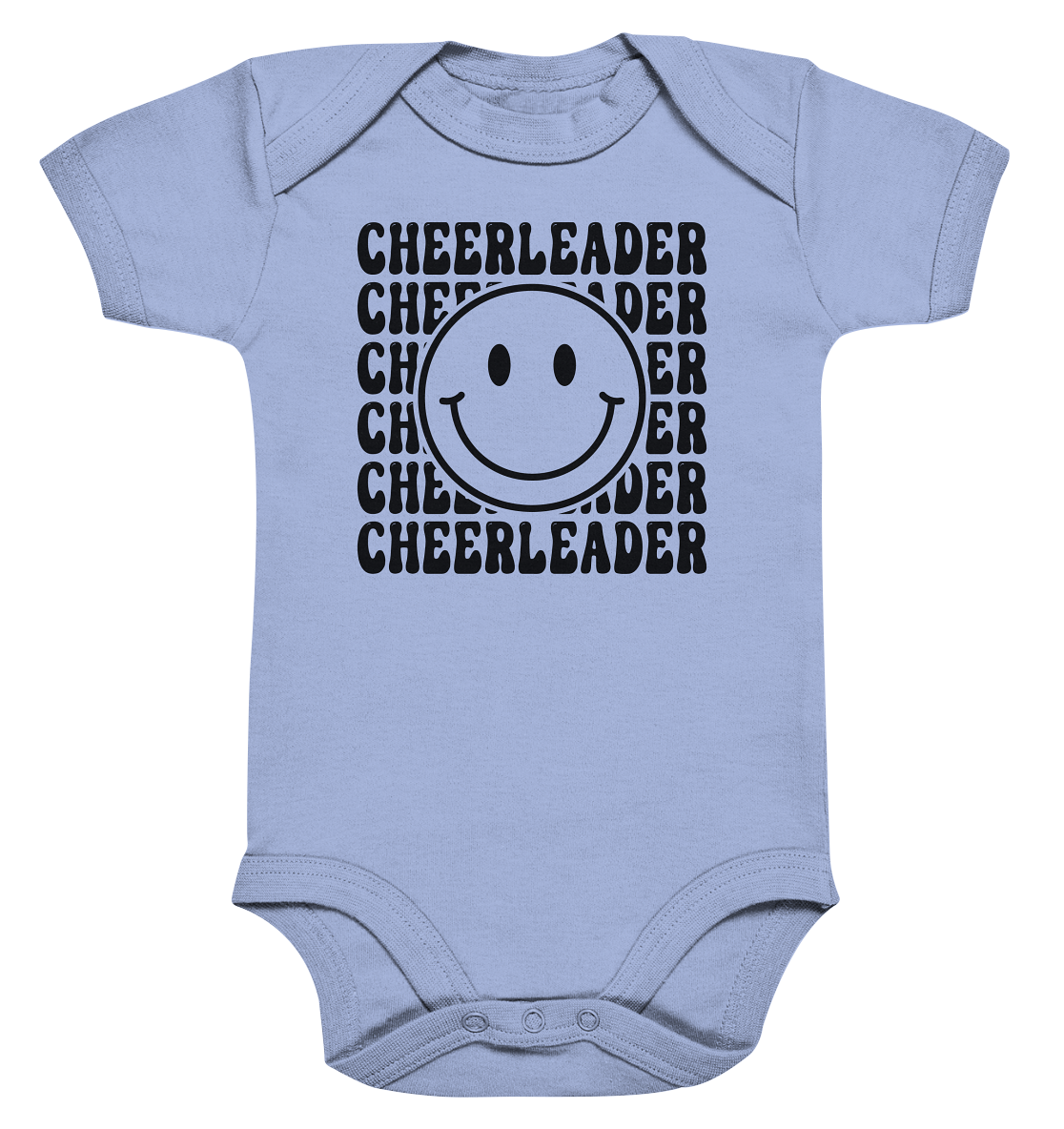 Cheerleader Smiley - Organic Baby Bodysuit