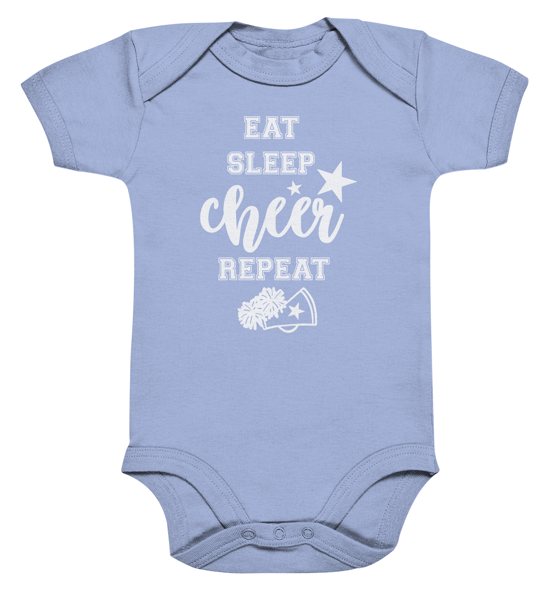 Eat Sleep Cheer - Organic Baby Bodysuit