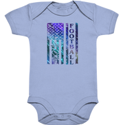 USA Football Flag  - Organic Baby Bodysuite