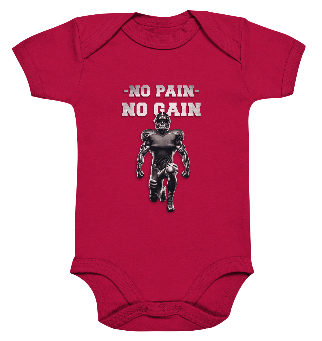 No Pain No Gain Metal  - Organic Baby Bodysuite