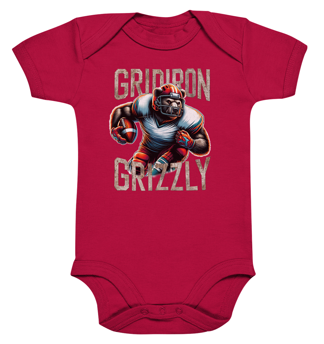 Gridiron Grizzly - Organic Baby Bodysuite