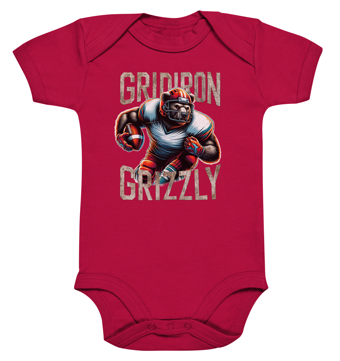 Gridiron Grizzly - Organic Baby Bodysuite