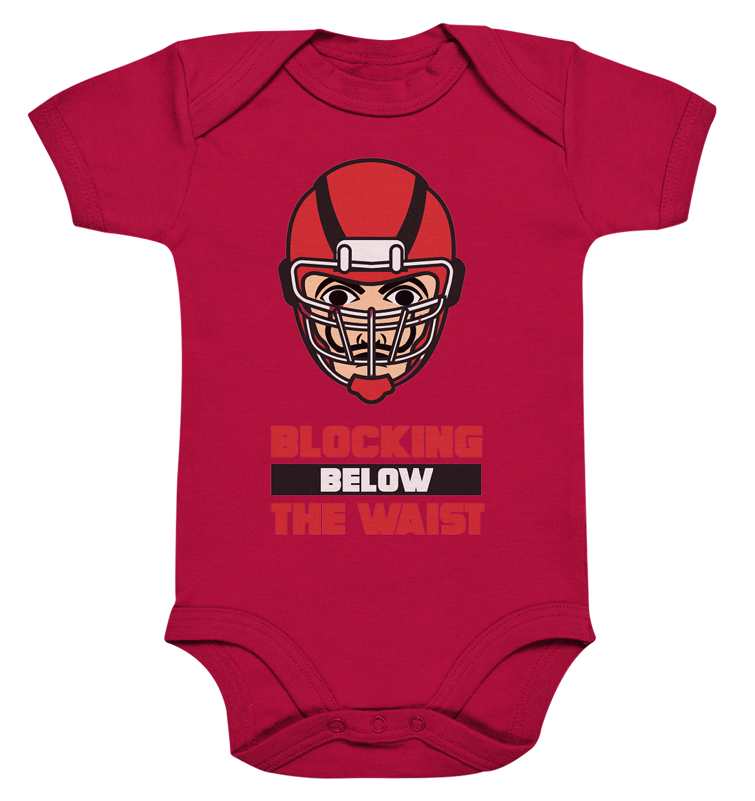 Blocking Below The Waist  - Organic Baby Bodysuite