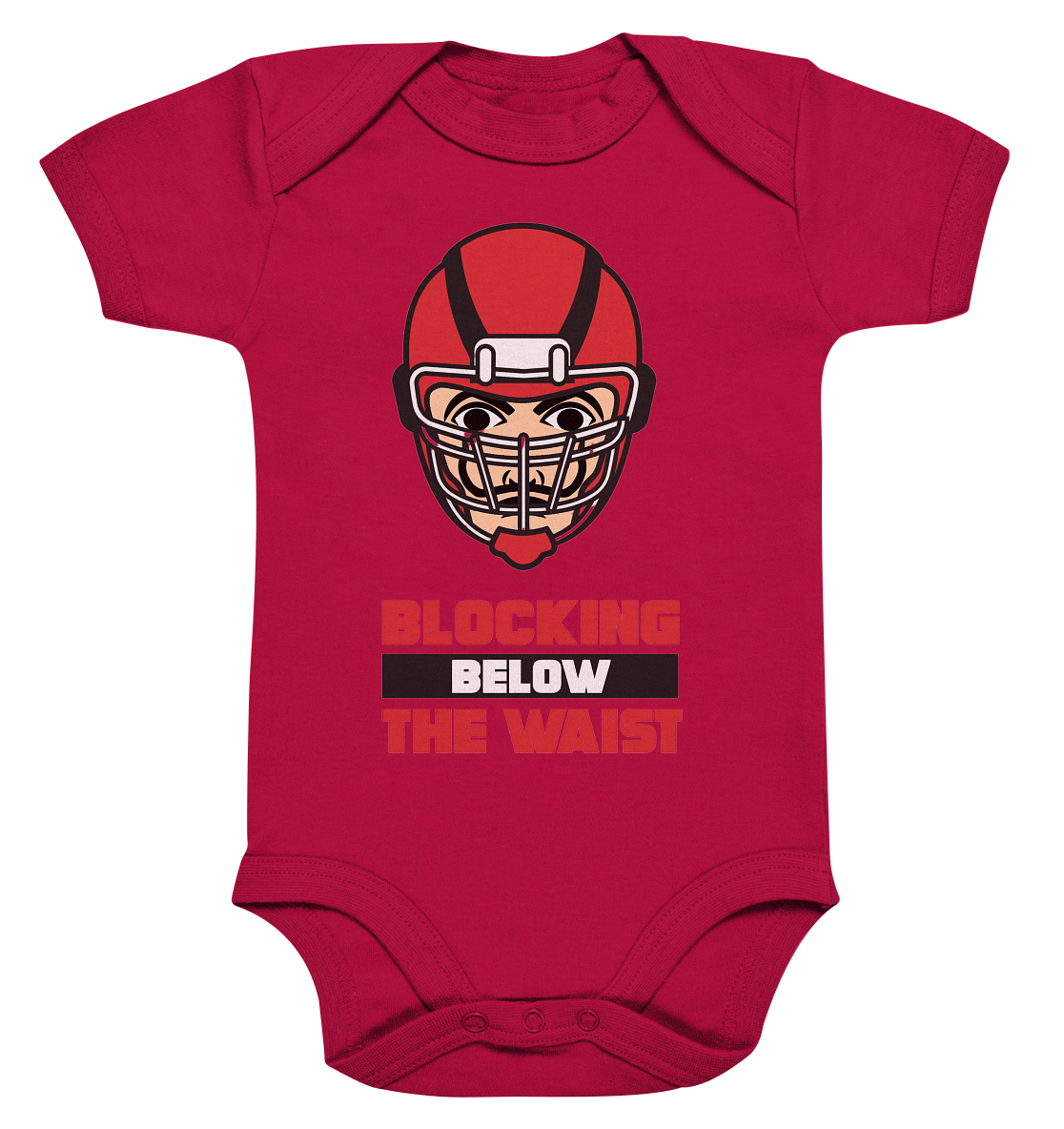 Blocking Below The Waist  - Organic Baby Bodysuite