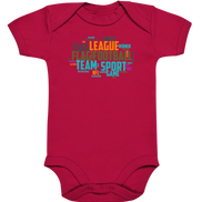 Flag Football Word Bubble - Organic Baby Bodysuite