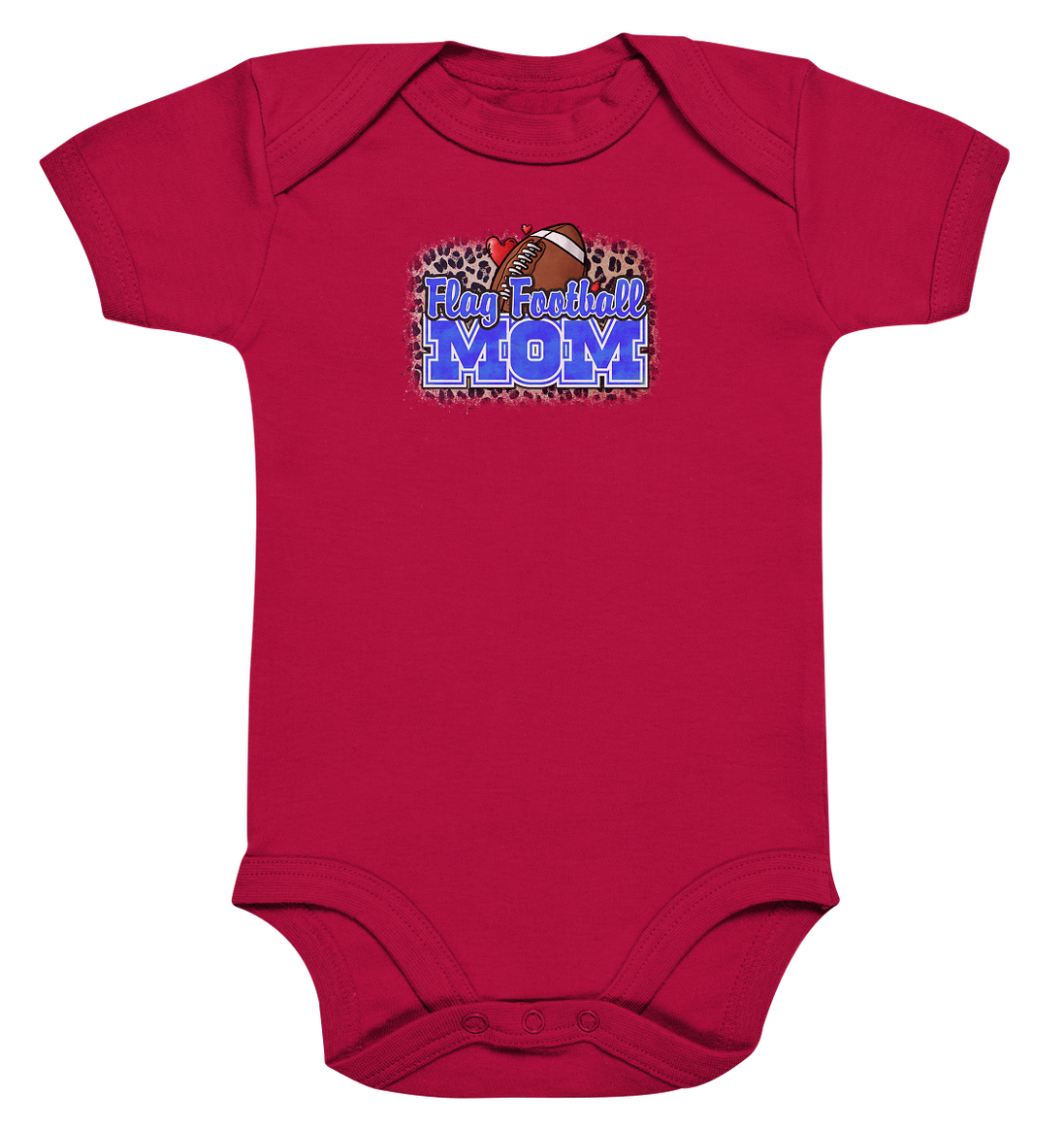 Flag Football Mom - Organic Baby Bodysuite