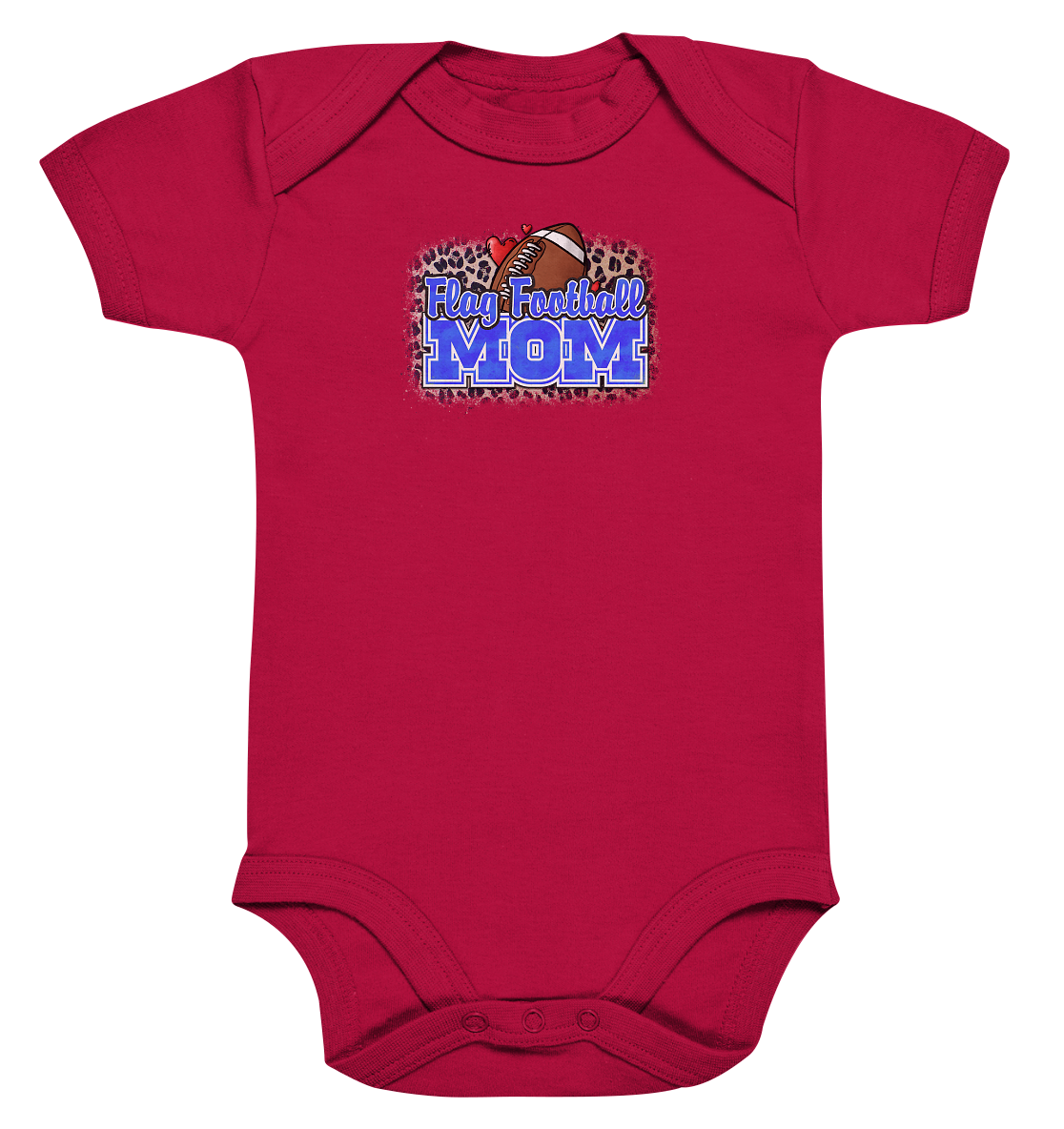 Flag Football Mom - Organic Baby Bodysuite