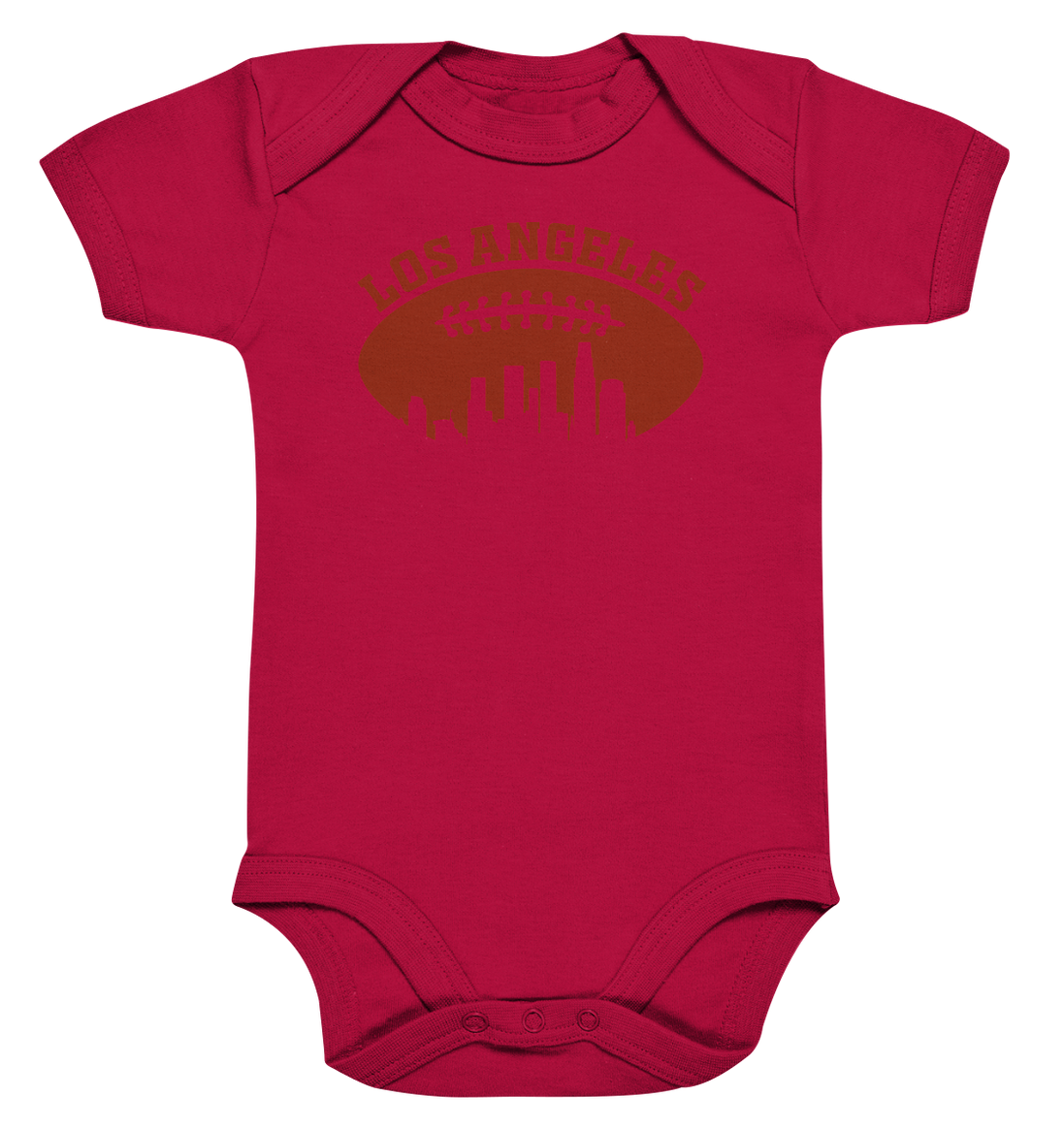 Los Angeles Football Silhouette - Organic Baby Bodysuite